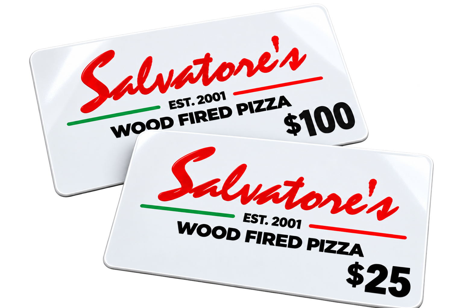 Salvatore's Wood Fired Pizza gift cards